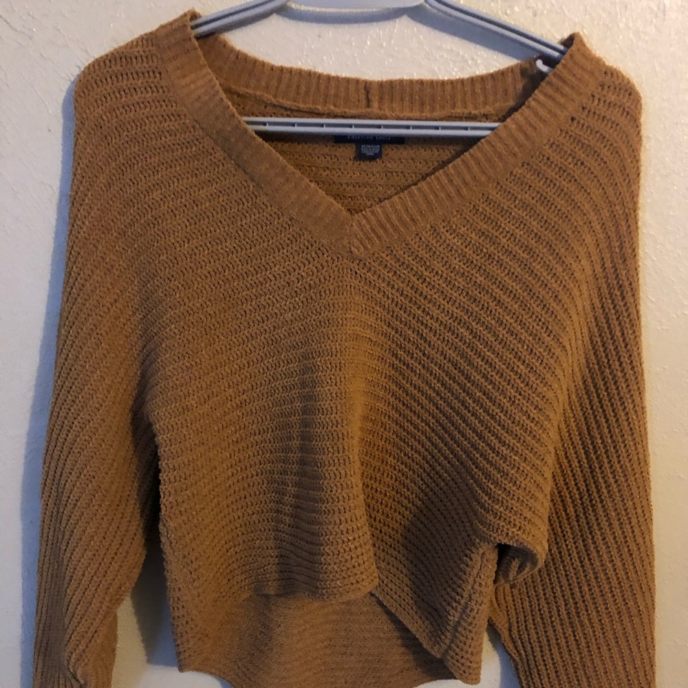 AE cozy slouchy V-neck sweater